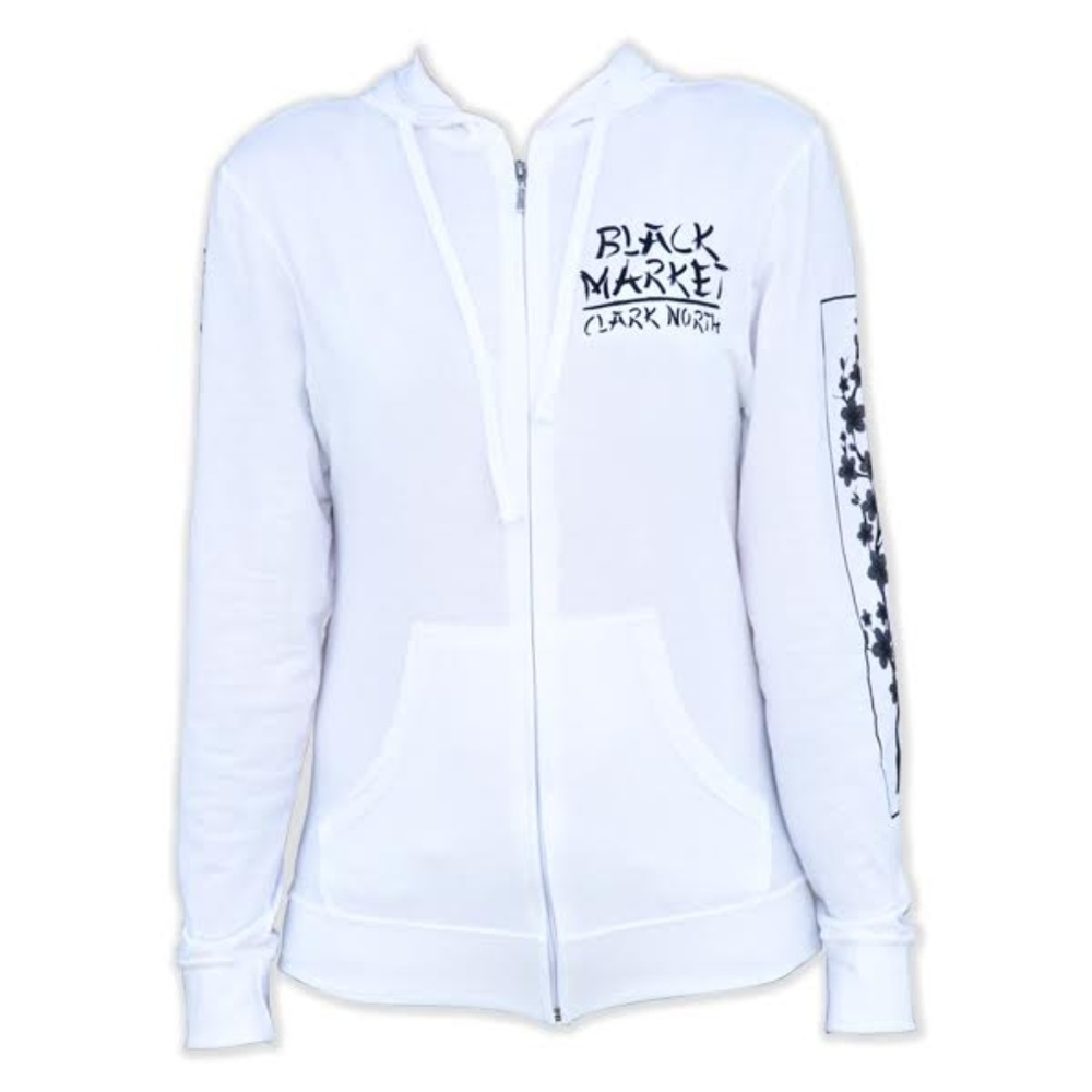 Discontinued! Fire Bird Custom Tattoo Art White Thin Hoodie S-M-L-XL - Picture 5 of 8